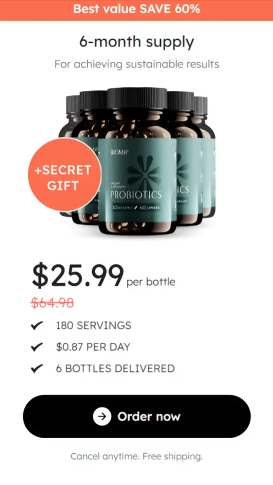 Bioma Probiotics best offer price